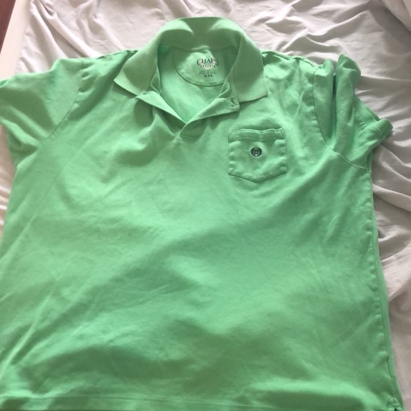 Men’s XXL Chaps Polo Shirt Green Easter Brunch - Picture 2 of 5